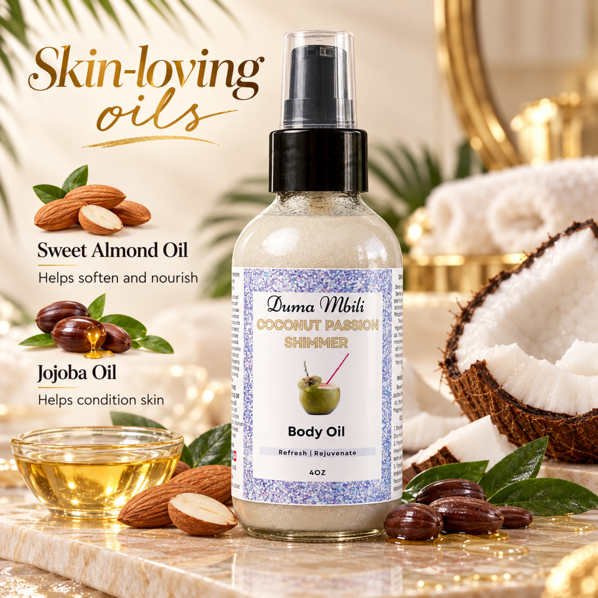 Coconut Passion Shimmer Body Oil