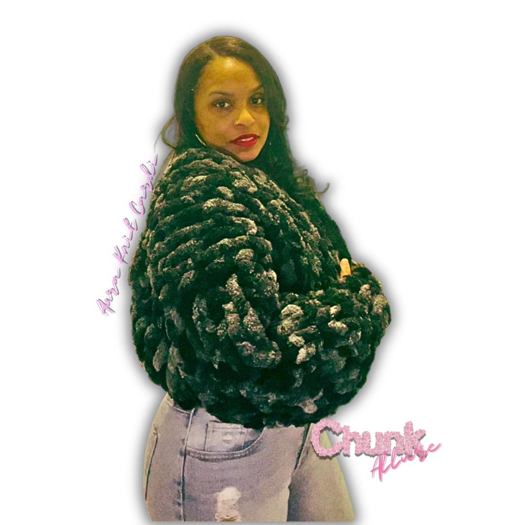Aura Chunky Knit Cropped Cardi