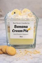 Banana Cream Pie Dessert Scented Candle – 9oz
