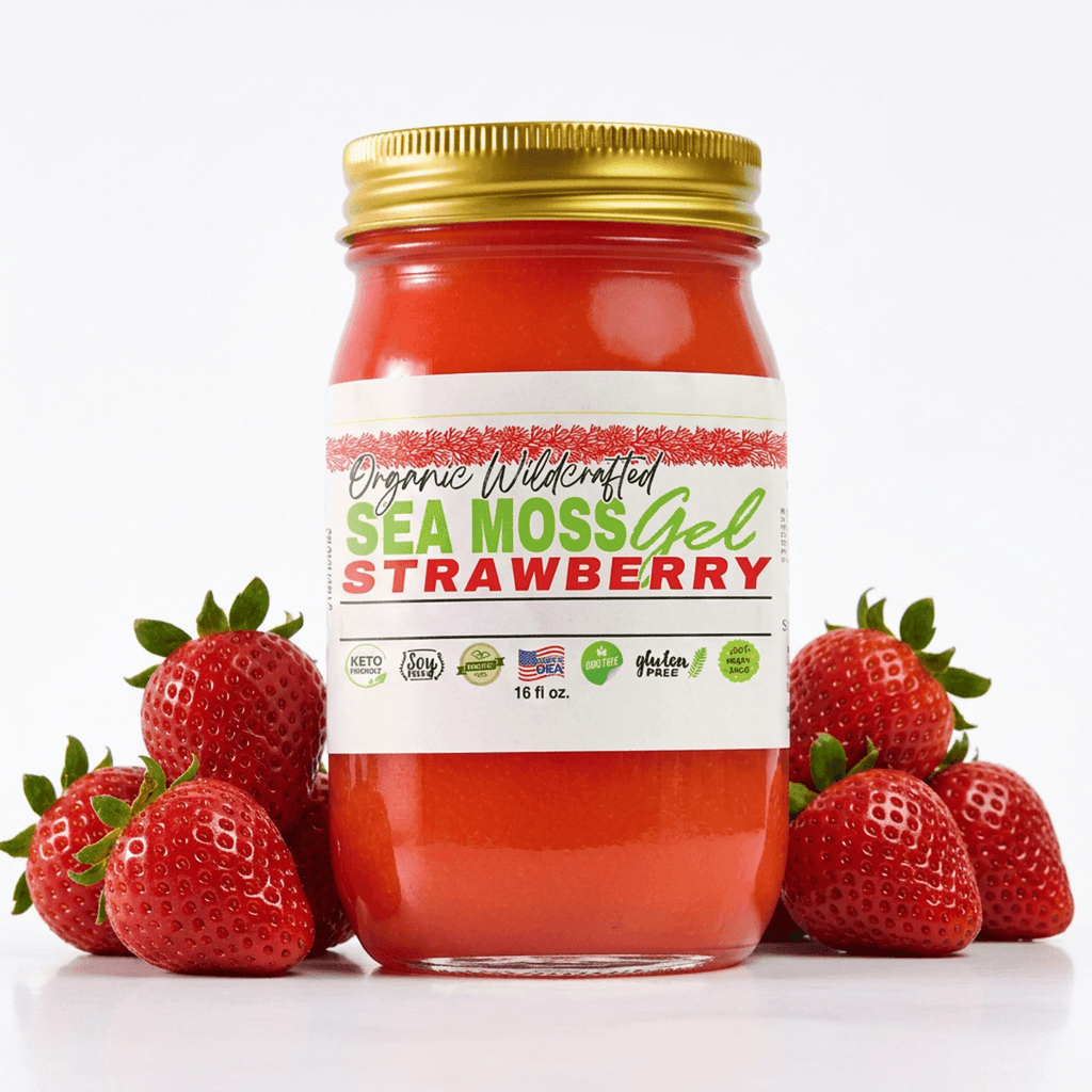 Sea Moss Gel - Strawberry Flavor 16oz