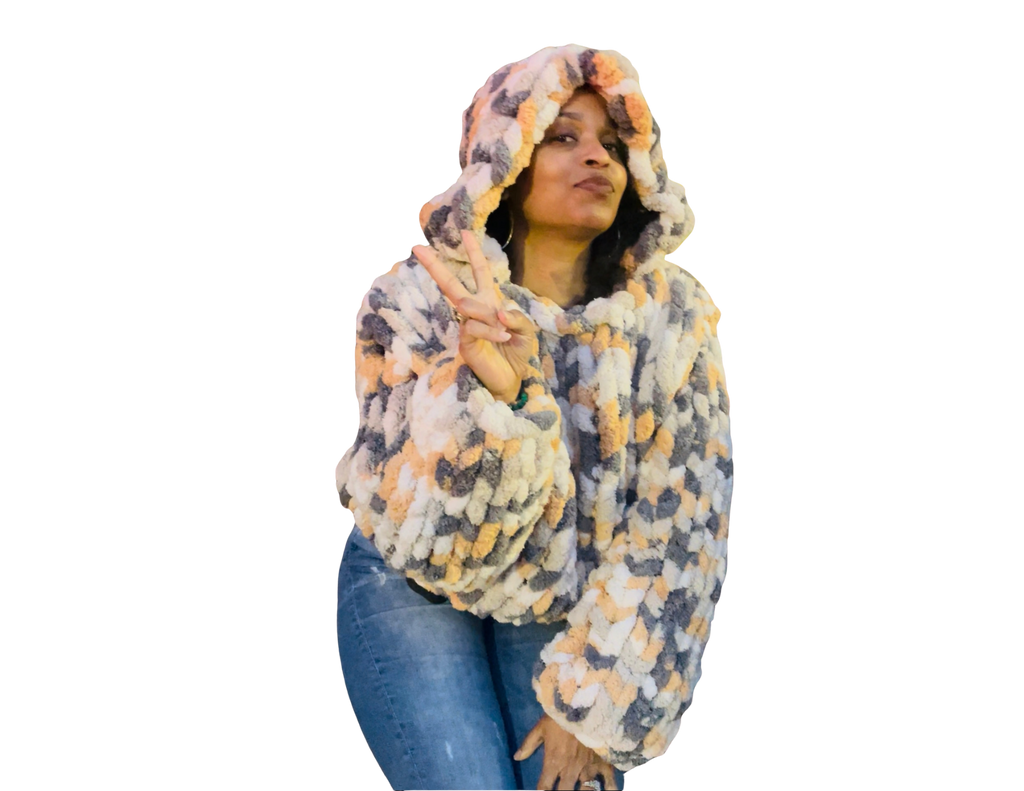 Chunk Allure Chunky Knit Hoodie