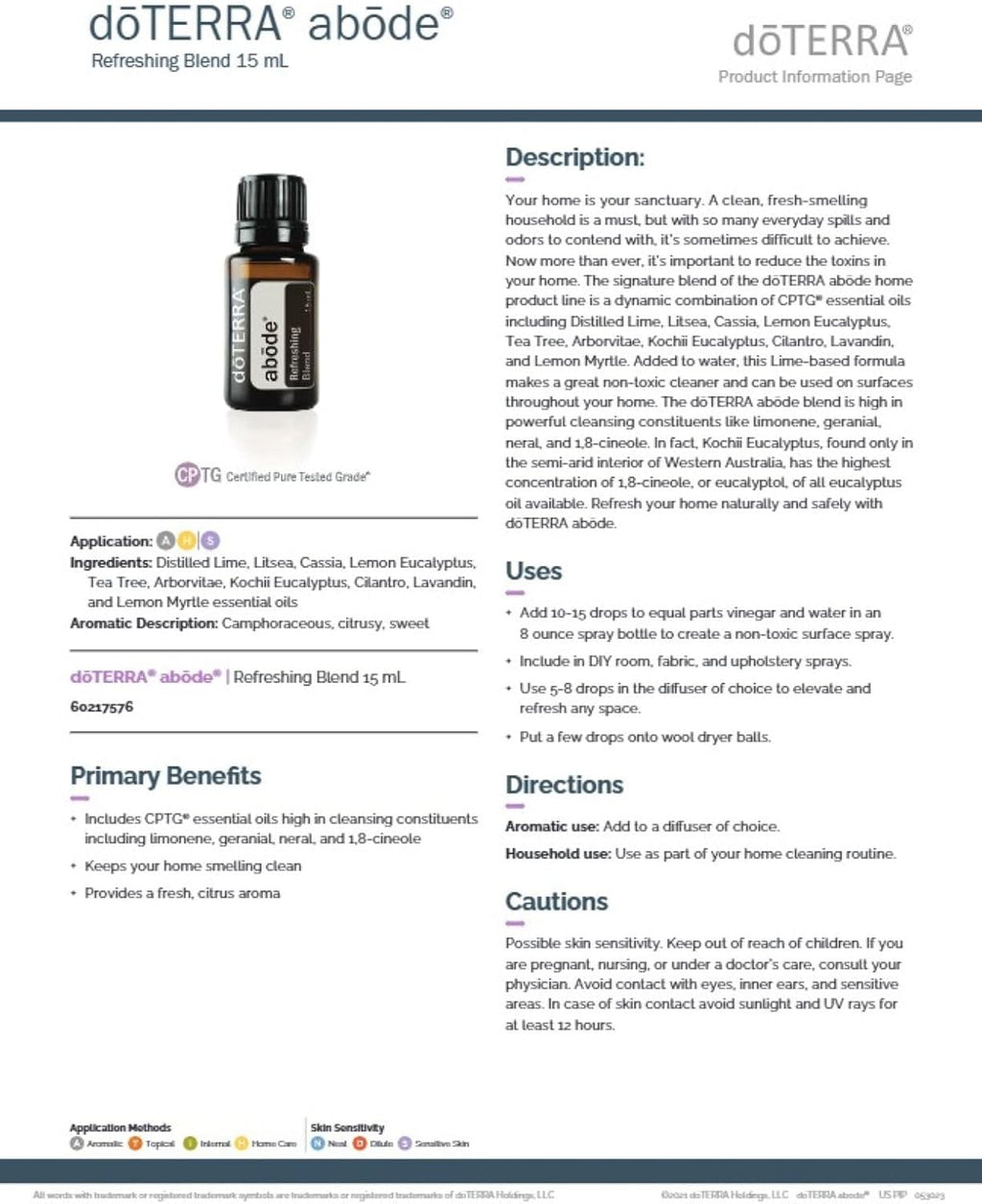doTERRA abode 15ml