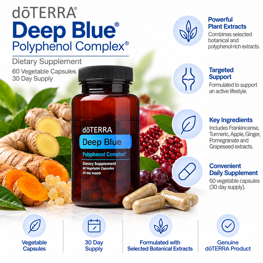 doTERRA Deep Blue Polyphenol Complex – 60 Vegetable Capsules