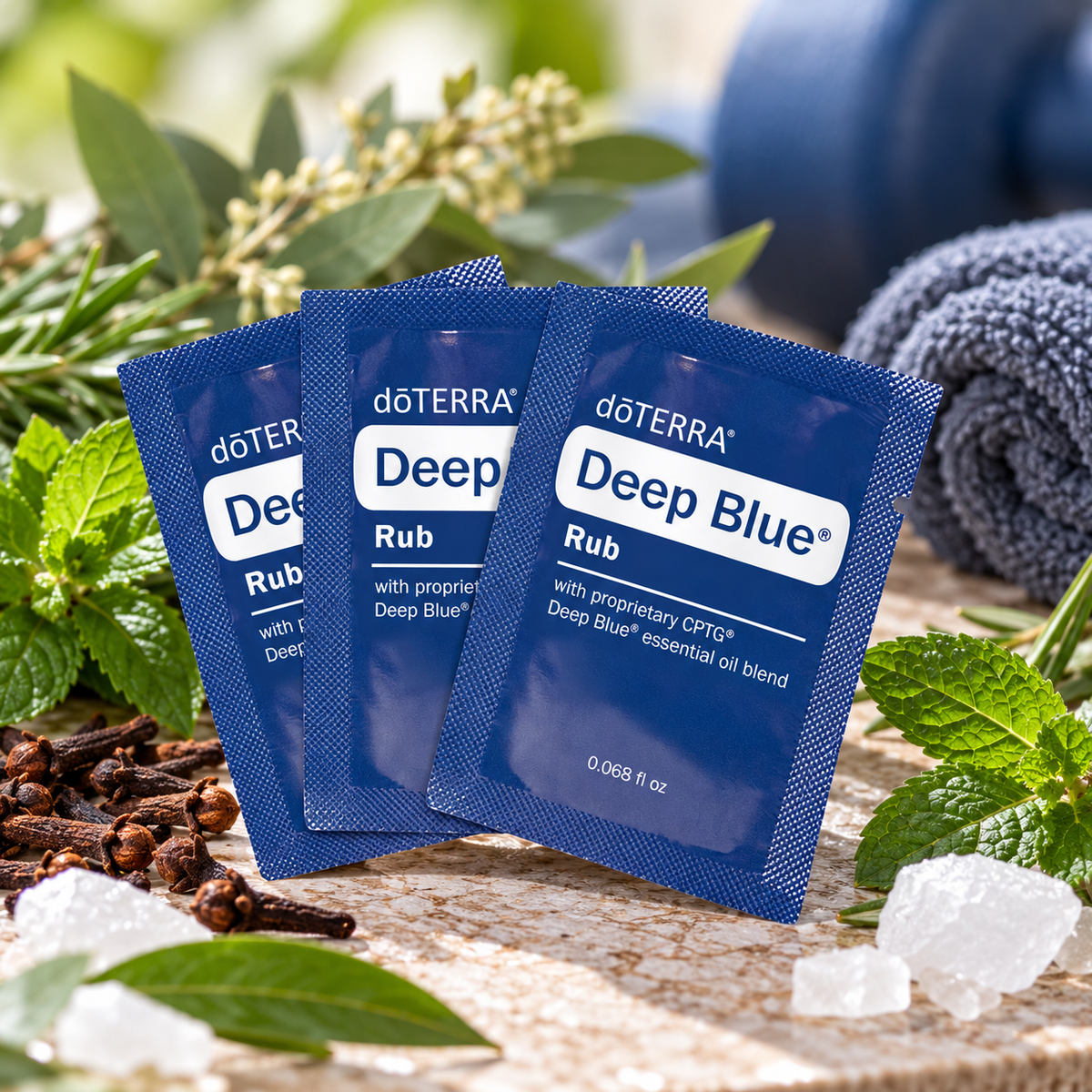 doTERRA Deep Blue Rub Samples – 10 x 2ml Pouches