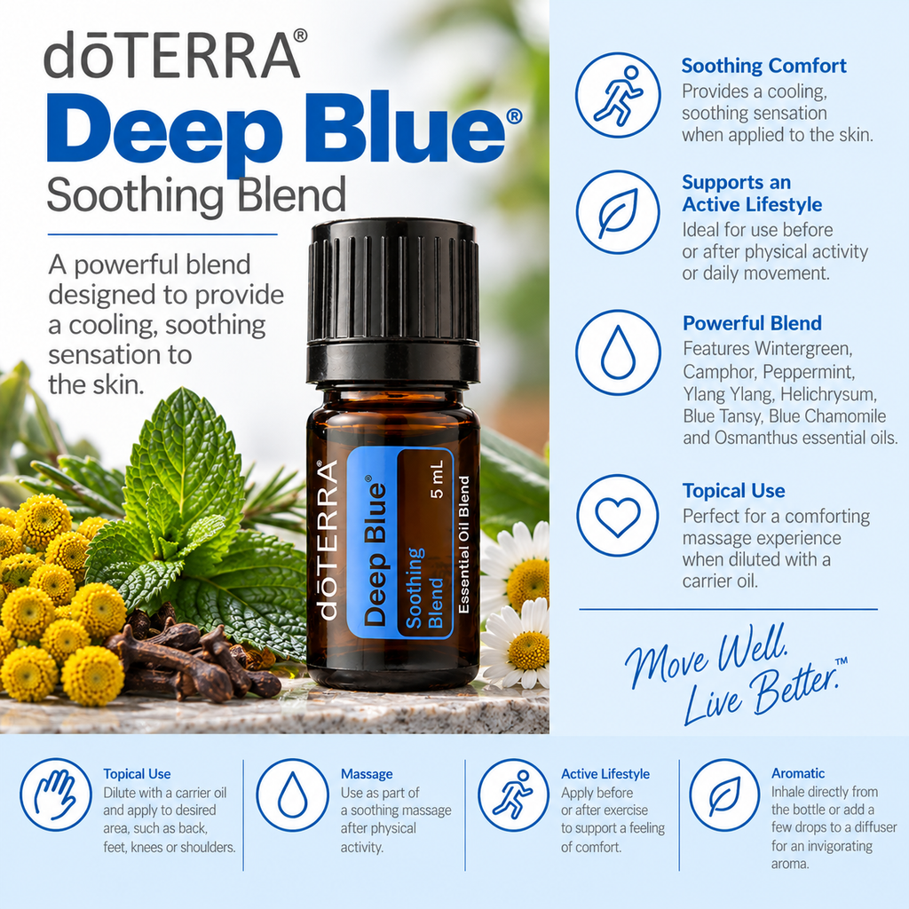 doTERRA Deep Blue Soothing Blend Essential Oil 5ml (0.17 fl oz)