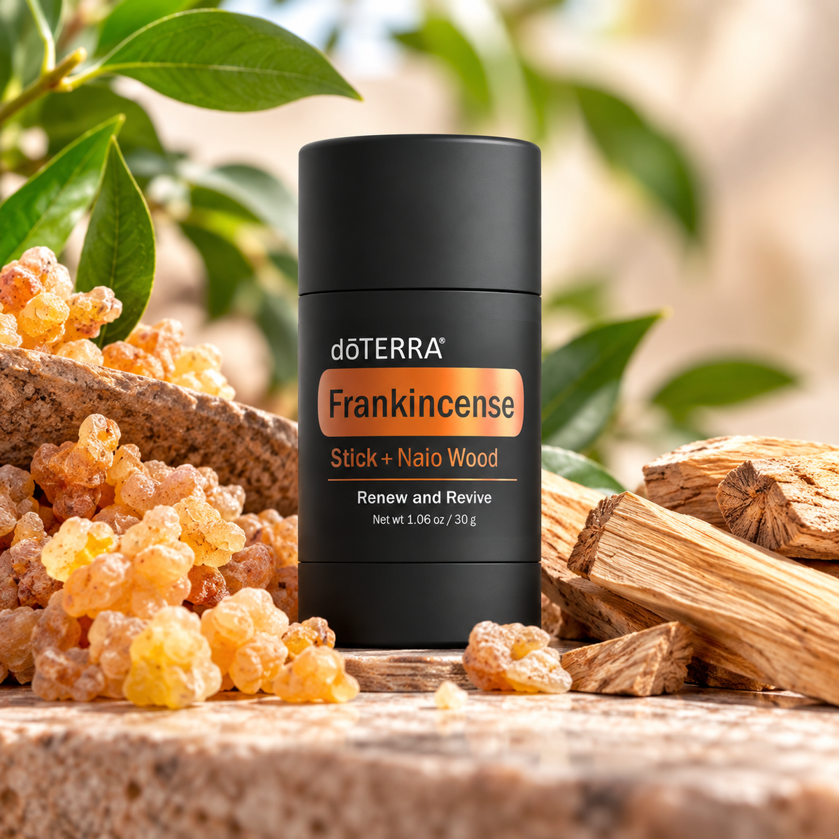 doTERRA Frankincense Stick + Naio Wood
