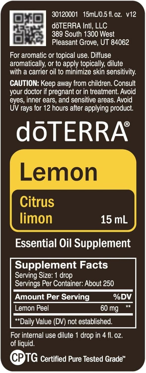 doTERRA Lemon Essential Oil 15 mL