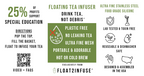 Floating Orange Pumpkin Tea Infuser - Cute Tea Infuser for Loose Tea