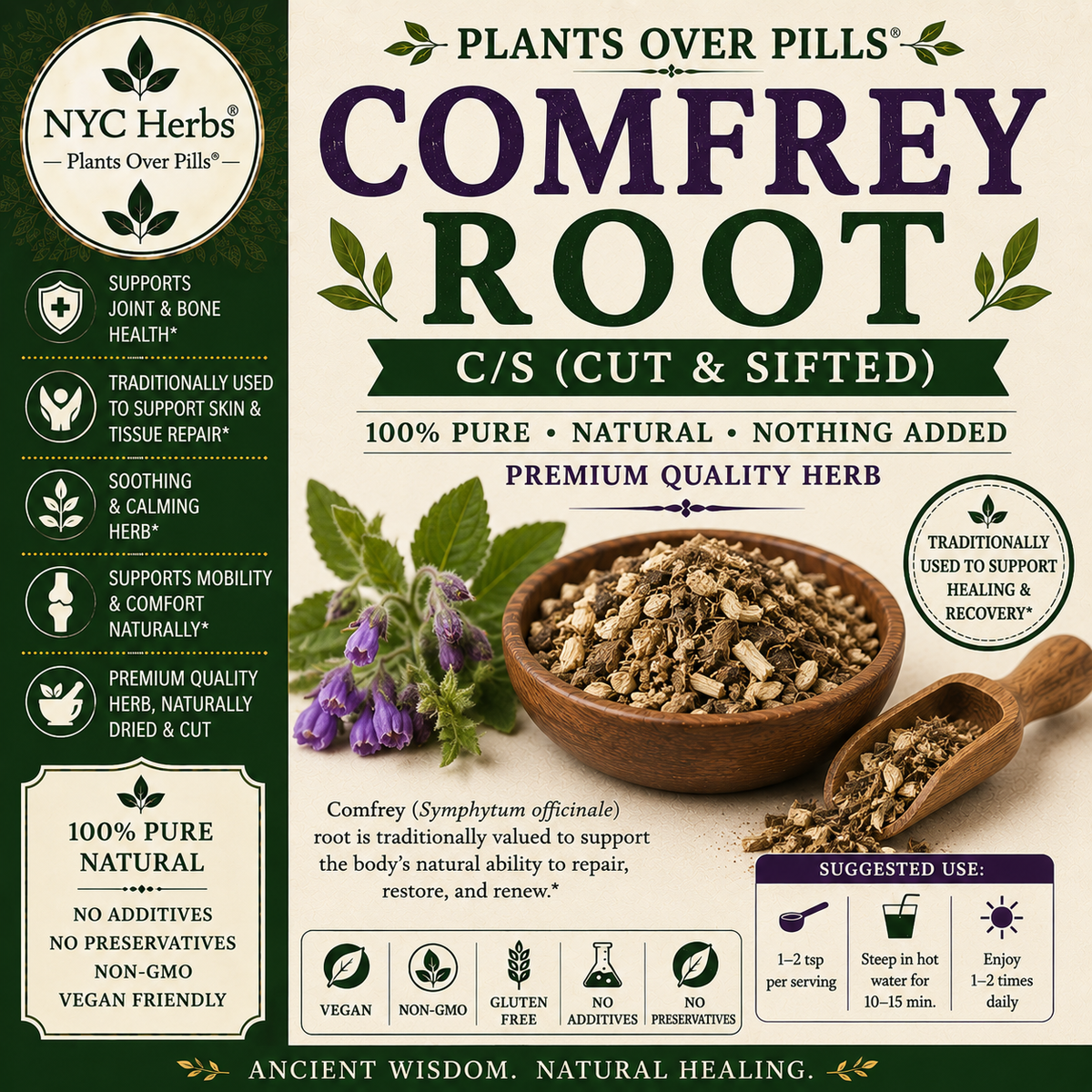 Comfrey Root Powder (Boneset)
